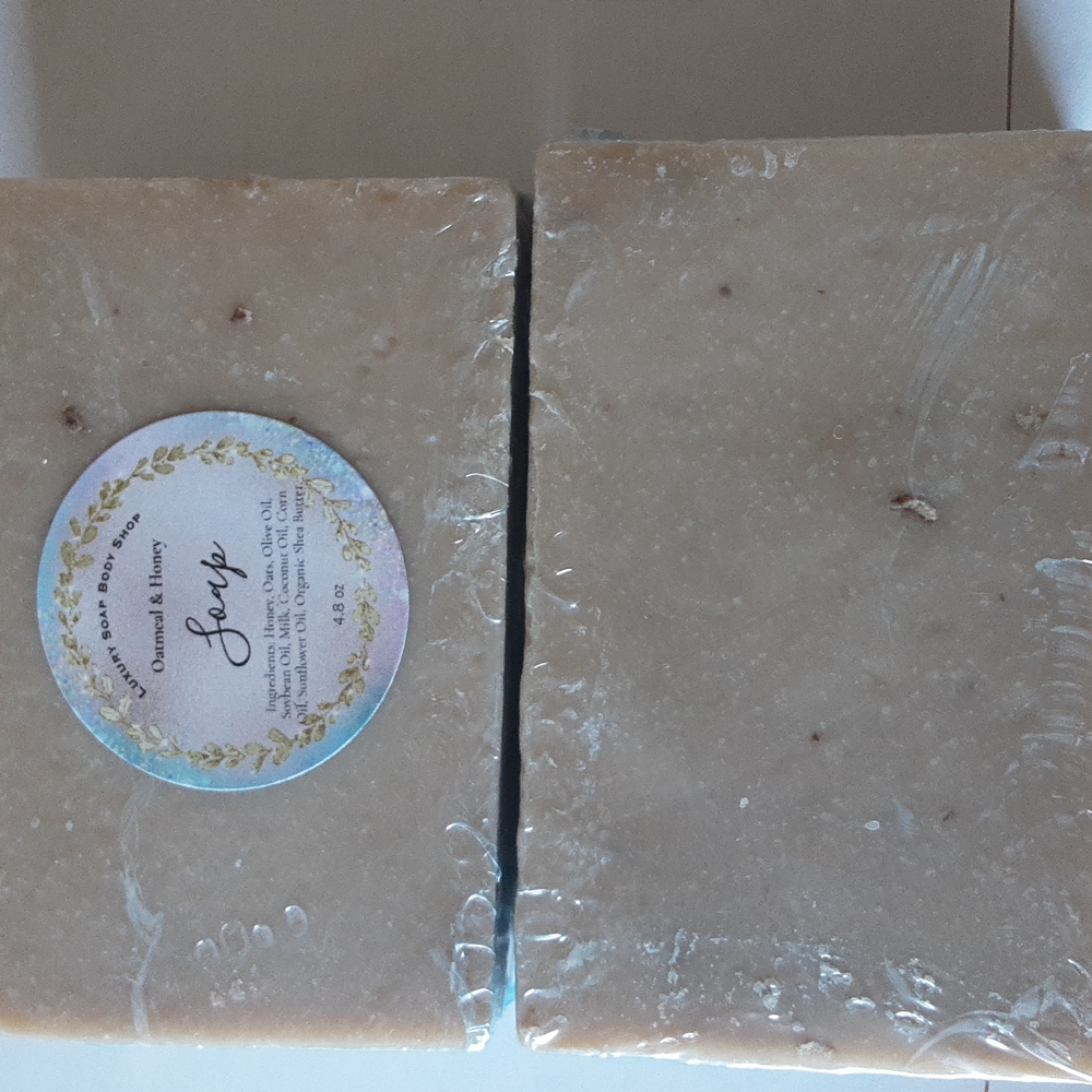 Oatmeal & Honey Handmade Soap - Picture 3 of 4